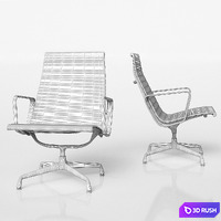 Aluminium Chair EA 115 3D Model Vray