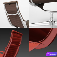 Aluminium Chair EA 115 3D Model Vray
