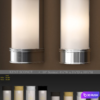 Kent sconce 3D Model Vray