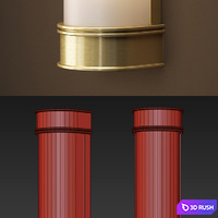 Kent sconce 3D Model Vray