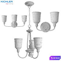 Kichler Waverly Collection 3D Model Vray