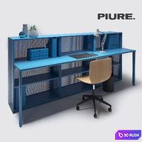 Shelving Mesh 3D Model Corona