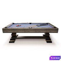 Billiard table 3D Model Vray