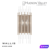 Wall light WALLIS 6300-AGB 3D Model Vray