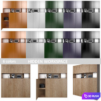 Hidden Workspace | set 3 3D Model Vray
