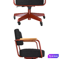 Vitra Fauteuil Direction Pivotant 3D Model Corona
