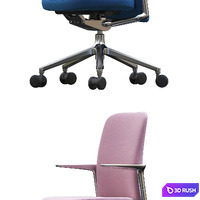 Vitra Pacific Office Chair 3D Model Corona