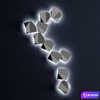 Forstlight Origami 3D Model Vray