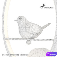 Favor 2062-1W 3D Model Vray