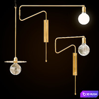 House doctor lamps 3D Model Vray