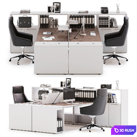 Office workspace LAS LOGIC (v6) 3D Model Corona