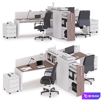 Office workspace LAS LOGIC (v12) 3D Model Corona