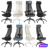 JARVFJALLET swivel chair by IKEA 3D Model Vray, Corona