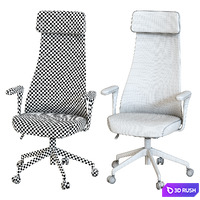JARVFJALLET swivel chair by IKEA 3D Model Vray, Corona