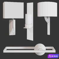 Holly Hunt set SCONCE 6 3D Model Corona