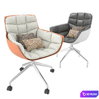 Husk Chair 3D Model Vray