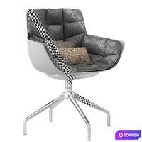 Husk Chair 3D Model Vray