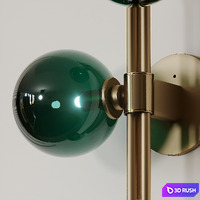 Trilogy Wall Sconce by Articolo 3D Model Corona