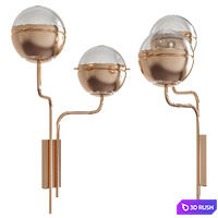 NIKU Wall lamp By BRABBU 3D Model Vray