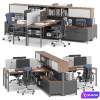 Herman Miller Canvas Wall (v1) 3D Model Corona