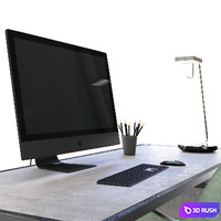 Workplace "Baxter" 3D Model Vray