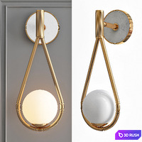 Wall lamp CORDA Wall Lamp 3D Model Vray