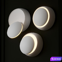Grnflashing Crescent Round Wall Lamp 3D Model Corona
