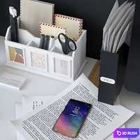 Office set with a map 3D Model Vray, Corona