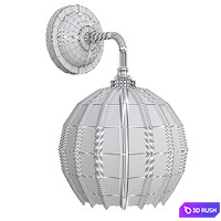 American Retro Copper Wall Lamp 3D Model Vray