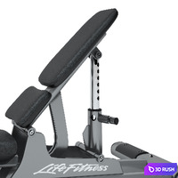 Life Fitness Signature Series Multi Adjustable Bench 3D Model Vray
