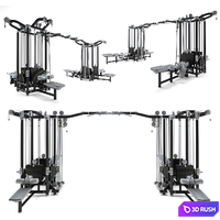 Black Cable Station_Set 03 3D Model Vray, Corona