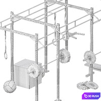 Functional frame for crossfit 3D Model Corona