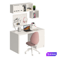 Ikea Malm amd HATTEFJÄLL 3D Model Vray, Corona