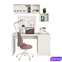 Ikea Malm amd HATTEFJÄLL 3D Model Vray, Corona