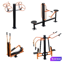 Street fitness equipment 01 3D Model Vray, Corona