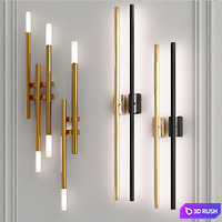 Skandi and Ugo Wall Collection 3D Model Vray