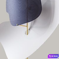 Wall hung Light L3 ETS 3D Model Corona