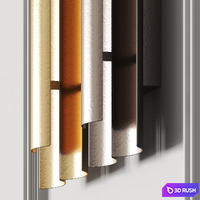 Brabbu Aurum Wall Lamp 3D Model Vray, Corona