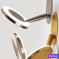 Panzeri Bella Wall Lamps 3D Model Vray, Corona