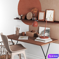 IKEA Home Office 3D Model Vray