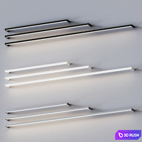 Thin-Line LED Wall Light by Robert Sonneman 3D Model Vray, Corona