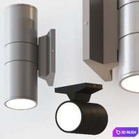 EW32 LED Outdoor Wall Sconce by Kuzco Lighting 3D Model Vray, Corona