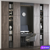 Furniture composition 6 3D Model Vray, Corona