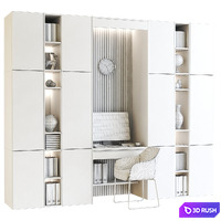 Furniture composition 6 3D Model Vray, Corona