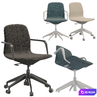 Ikea LANGFJALL office chair (low back) 3D Model Vray