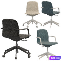 Ikea LANGFJALL office chair (low back) 3D Model Vray