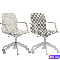 Ikea LANGFJALL office chair (low back) 3D Model Vray