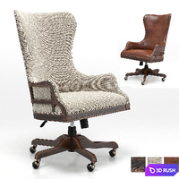 Roslyn County deconstructed Chair 3D Model Vray