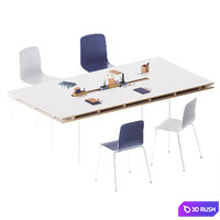 Studio Fact Table system by Bene 3D Model Corona