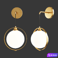 Pioneer brass ball 3D Model Vray